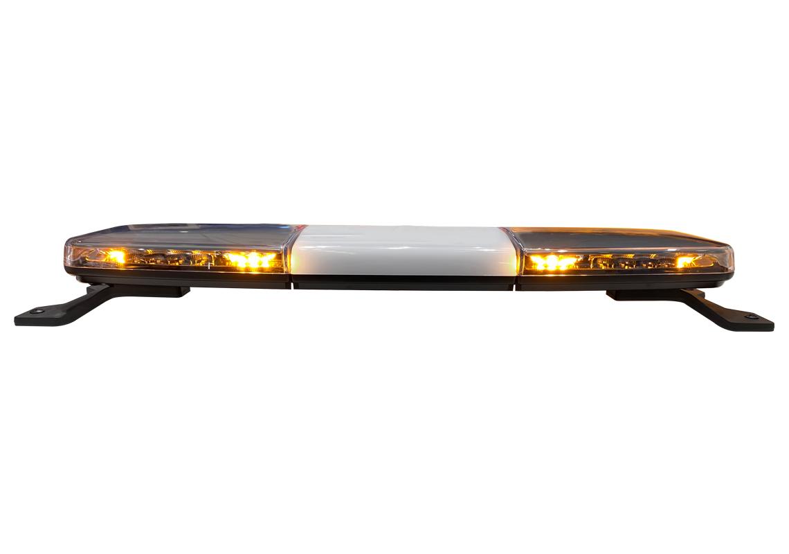 Extra-flat LED amber lightbar white center module 950 mm